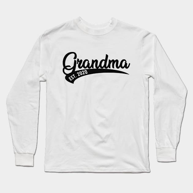 Grandma est. 2020 Long Sleeve T-Shirt by KC Happy Shop